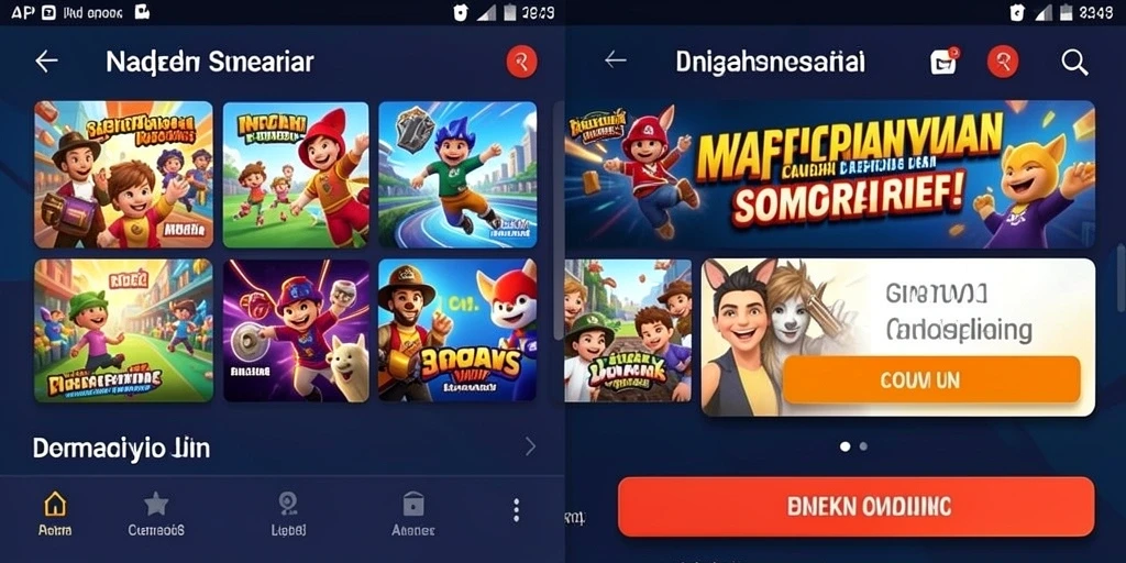 Tampilan awal yang menarik dan intuitif.
