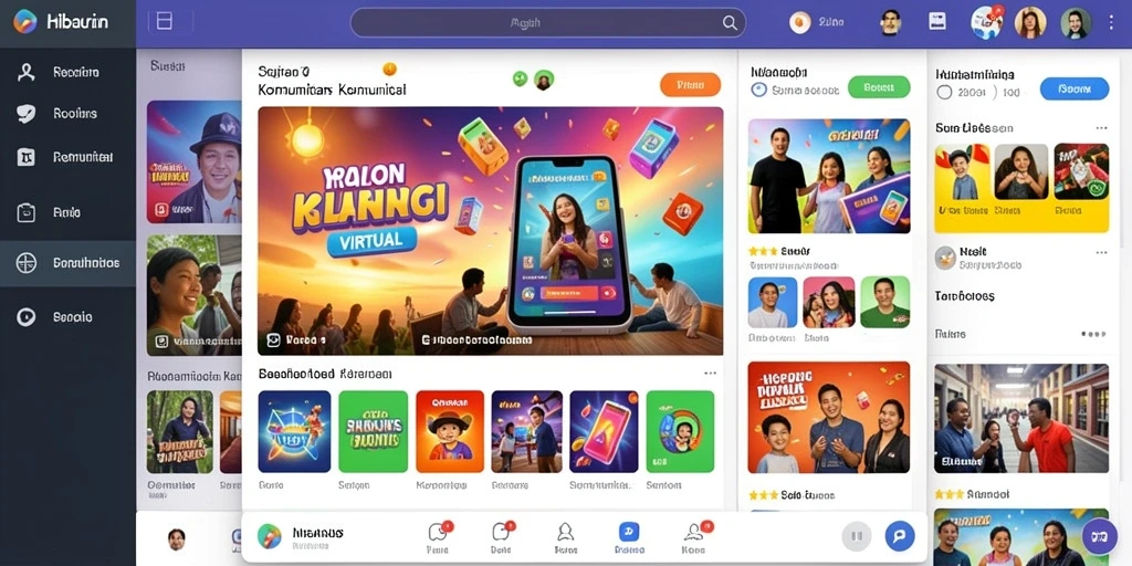 Tampilan menu utama yang menarik dan mudah dinavigasi.