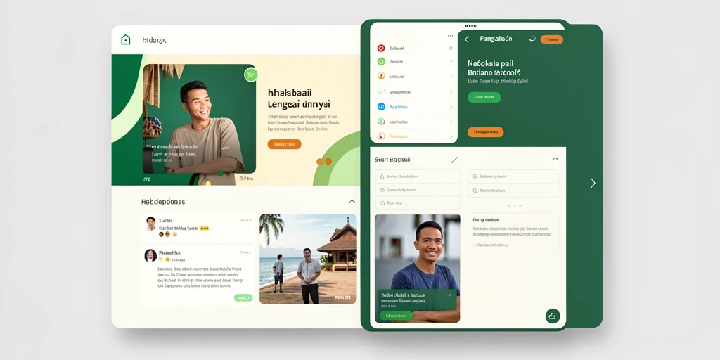 Tampilan antarmuka aplikasi yang intuitif dan modern.