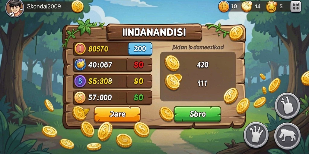 Tampilan level yang menakjubkan dan penuh warna.