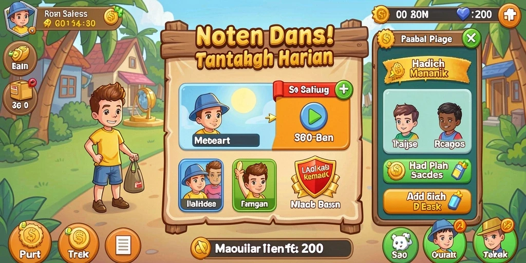 Tampilan antarmuka yang modern dan menarik.